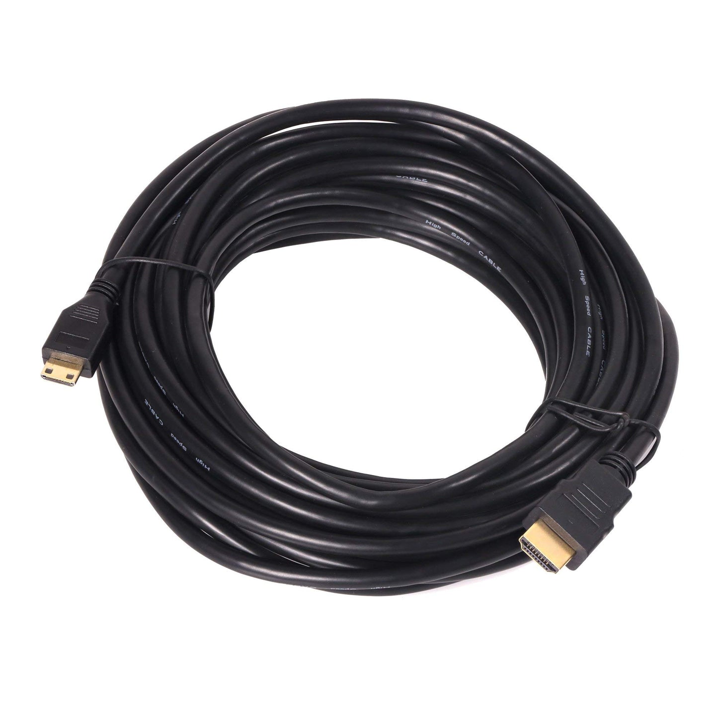 ProAm USA 30 ft HDMI Cable - 4K 30AWG Mini-HDMI (Type C) to HDMI (Type A)