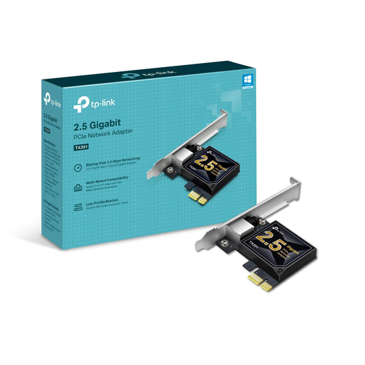 TP-Link 2.5GB PCIe Network Card (TX201) - PCIe to 2.5 Gigabit Ethernet Card