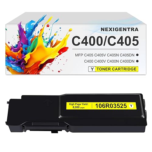 VersaLink C400 C405 106R03525 Toner Cartridge Yellow High Yield Compatible for Xerox Versa Link C400 C400D C400DN C405 C405N C405DN Printer (8,000