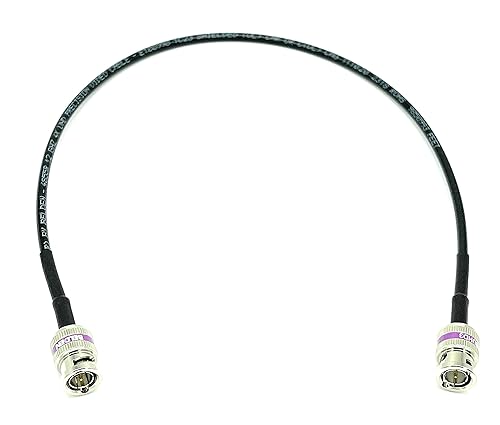 AV-Cables 12G 4K HD SDI BNC - BNC Cable 4855R Mini RG59 (6ft, Black)