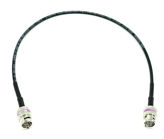 AV-Cables 12G 4K HD SDI BNC - BNC Cable 4855R Mini RG59 (6ft, Black)