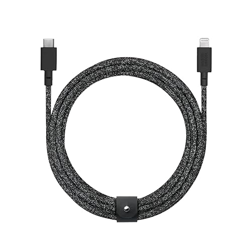 Native Union Belt Charge/Sync XL Lightning Cable 10ft Cosmo (Black) Charge/Sync Cables