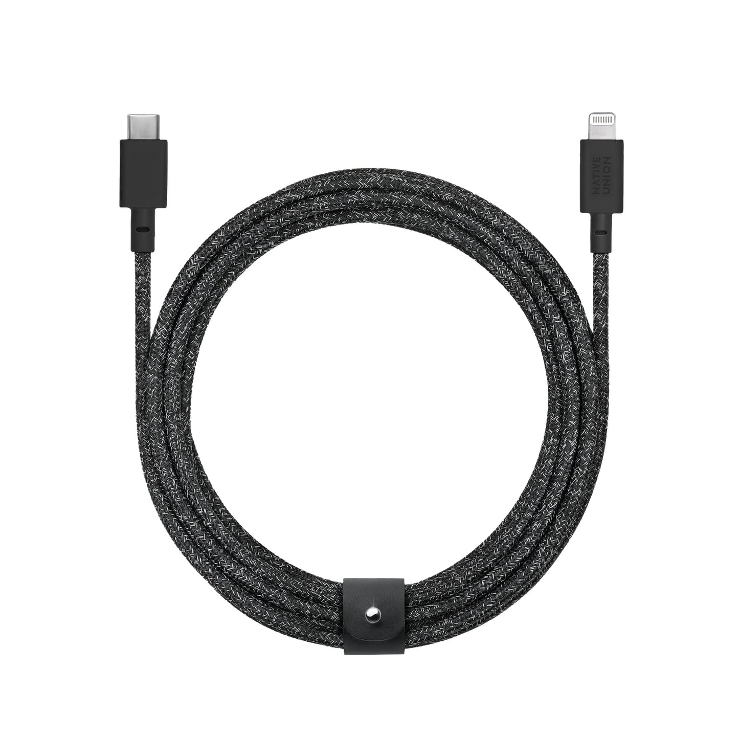 Native Union Belt Charge/Sync XL Lightning Cable 10ft Cosmo (Black) Charge/Sync Cables