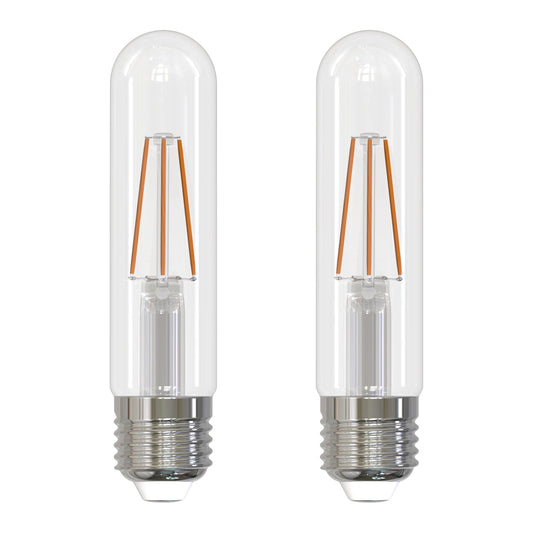Bulbrite 776206 LED Filament T9 Light Bulb, 5.1W 2700k Warm White, Dimmable, E26 Base, Vintage Charm for Decorative Fixtures (2 Pack)