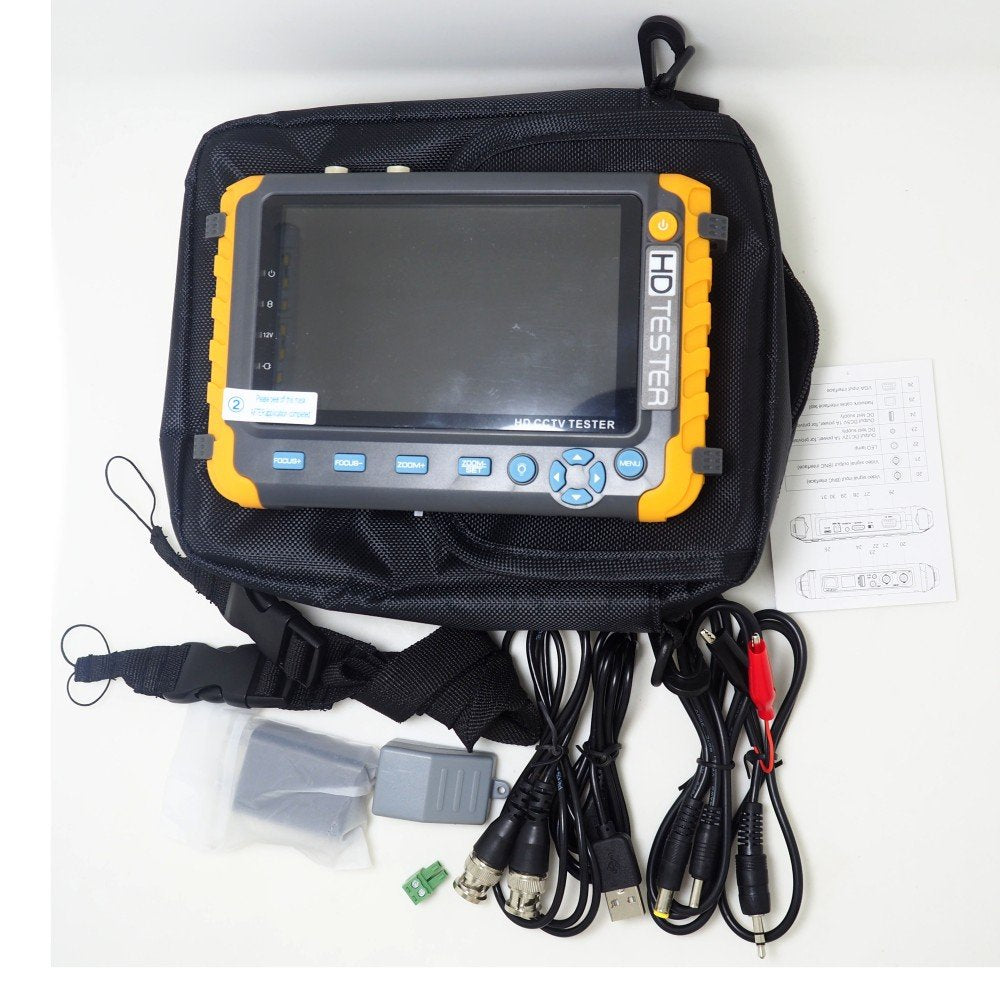 DiySecurityCameraWorld- 5 Inch CCTV Tester Monitor IV8W 8MP AHD 8MP TVI 8MP CVI CVBS Analog Security Camera Tester Video Monitor with PTZ