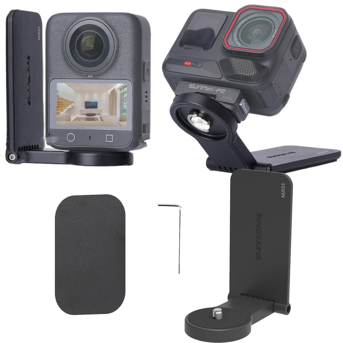 Honlyn Magnetic Bracket Base for DJI OSMO 360, for Insta360 GO Ultra Desktop Bracket Handle