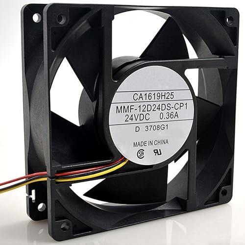 MMF-12D24DS-CP1 CA1619H25 DC 24V 0.36A 3wire 3Pin Connector 120X120X38mm Server Square Cooling Fan