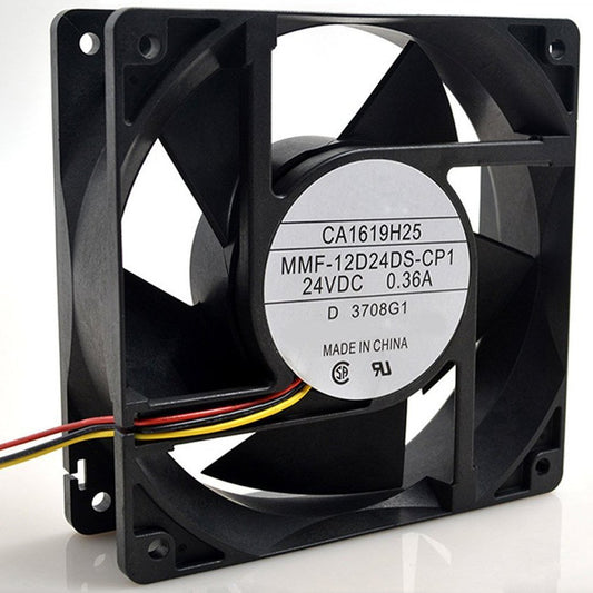MMF-12D24DS-CP1 CA1619H25 DC 24V 0.36A 3wire 3Pin Connector 120X120X38mm Server Square Cooling Fan