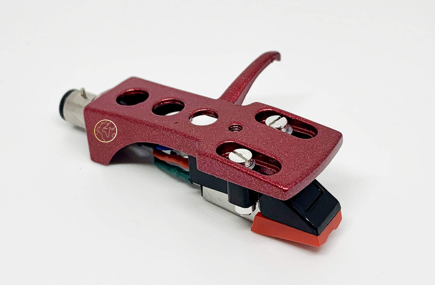 Red Headshell, mount, cartridge and stylus, elliptical needle for Technics SL 1000, SL 1100, SL 1200, SL 1210, SL 1300, SL 1301, SL 1310, SL 1350, SL