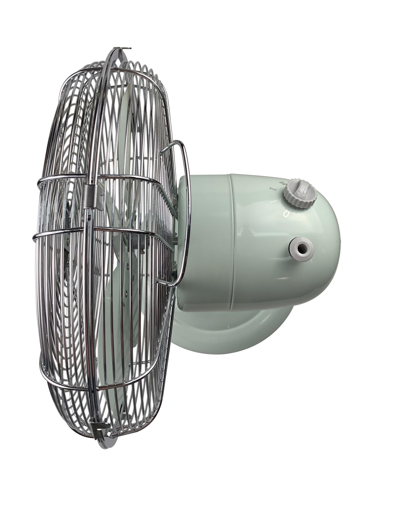 Good Housekeeping (92604) All-Metal 12" Retro Desk Office Table Fan with Wide Oscillation, 3-Speed Settings & Carrying Handle (Breezewave)