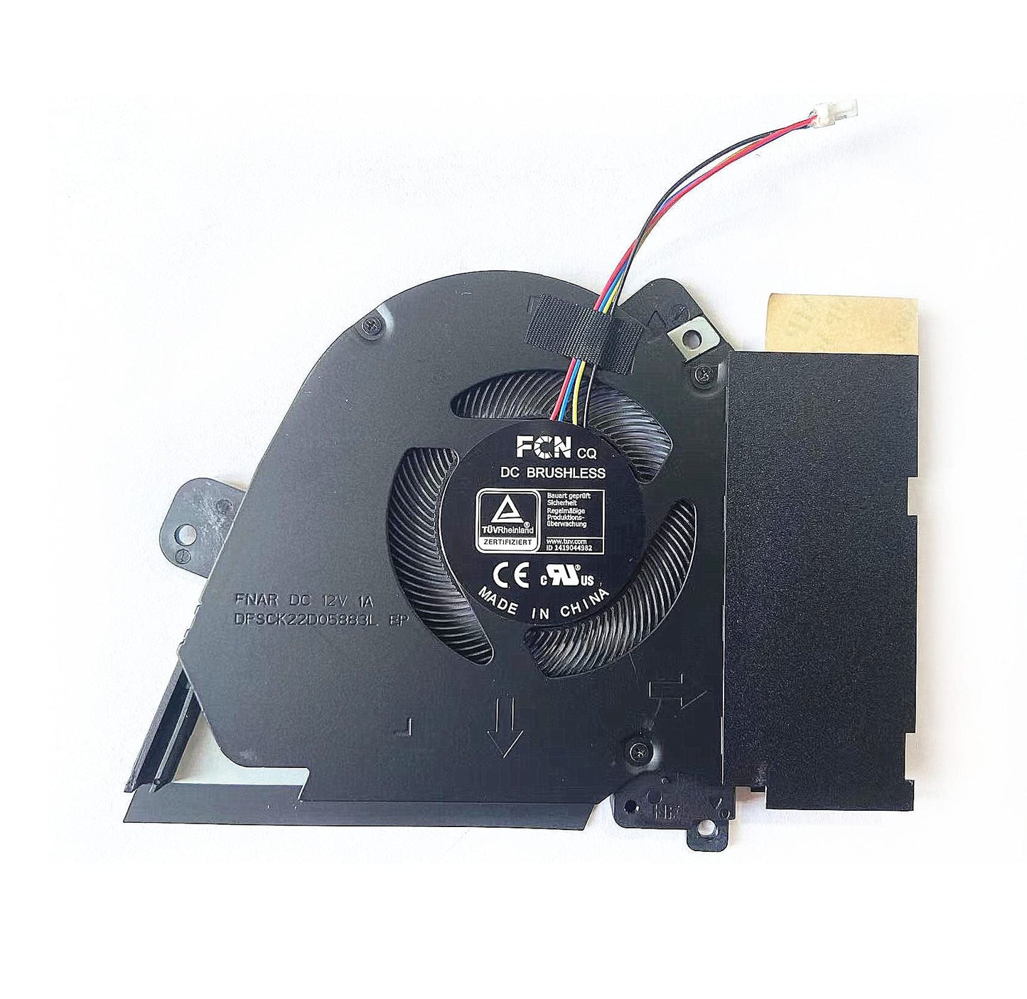 Fleshy Leaf New CPU+GPU Cooling Fan for Asus TUF Gaming Dash F15 FX516 FX516P FX516PR Air RTX3070 DC12V 4pin