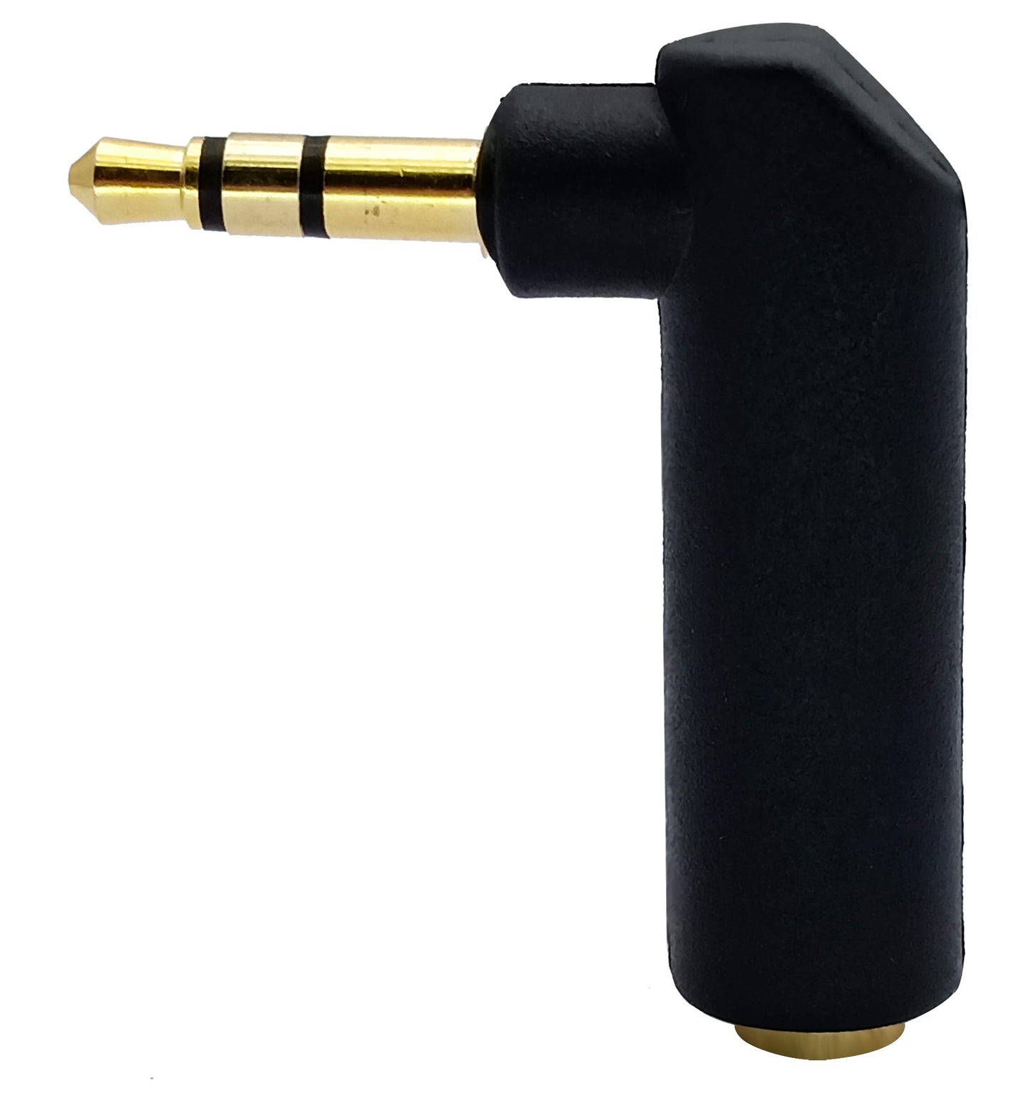 AAOTOKK 3.5mm Jack Adapter 90 Degree Right Angled 3 Poles 3.5mm TRS Audio Stereo Male to Female Connector Extension Adapter(2 Pack/3 Pole)