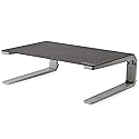 StarTech.com Monitor Riser Stand - for up to 32" (22lb/10kg) Monitor - Height Adjustable - Computer Monitor Riser - Steel and Aluminum (MONSTND)