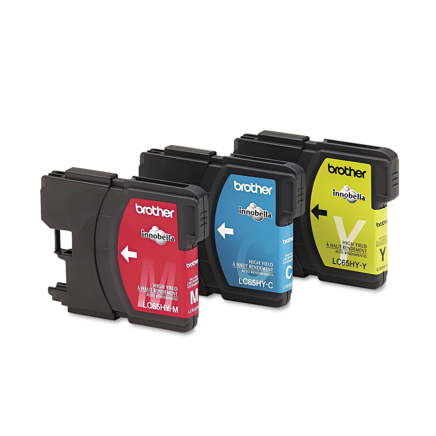 Brother LC653PKS LC65HY-CL Color Ink Cartridge - 3 Pack -Cyan/Magenta/Yellow