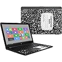 MightySkins Carbon Fiber Skin for HP 15T Laptop 15.6" (2017) - Composition Book | Protective, Durable Textured Carbon Fiber Finish | Easy to Apply…