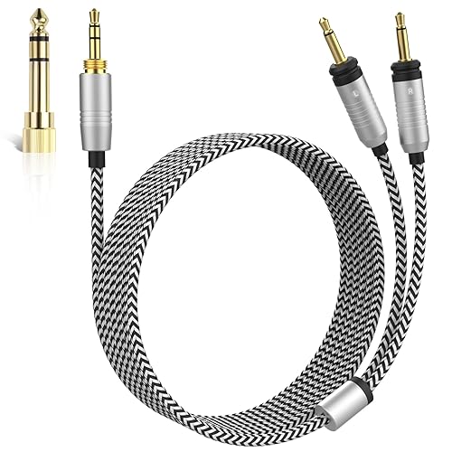 Focal Replacement Cable Compatible with Focal Elear, Elegia, Elex, Clear, Clear MG, Celestee, Stellia, Radiance Headphones, Replacement Audio Cable…