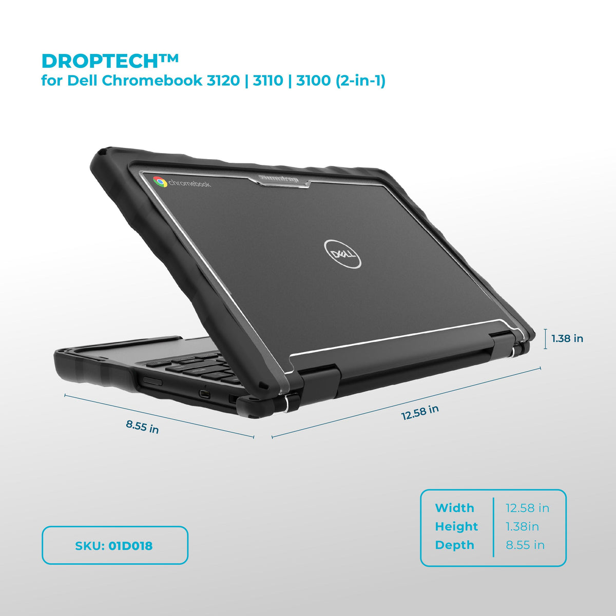 Gumdrop DropTech Case for Dell Chromebook 3120/3110/3100 (2-in-1)