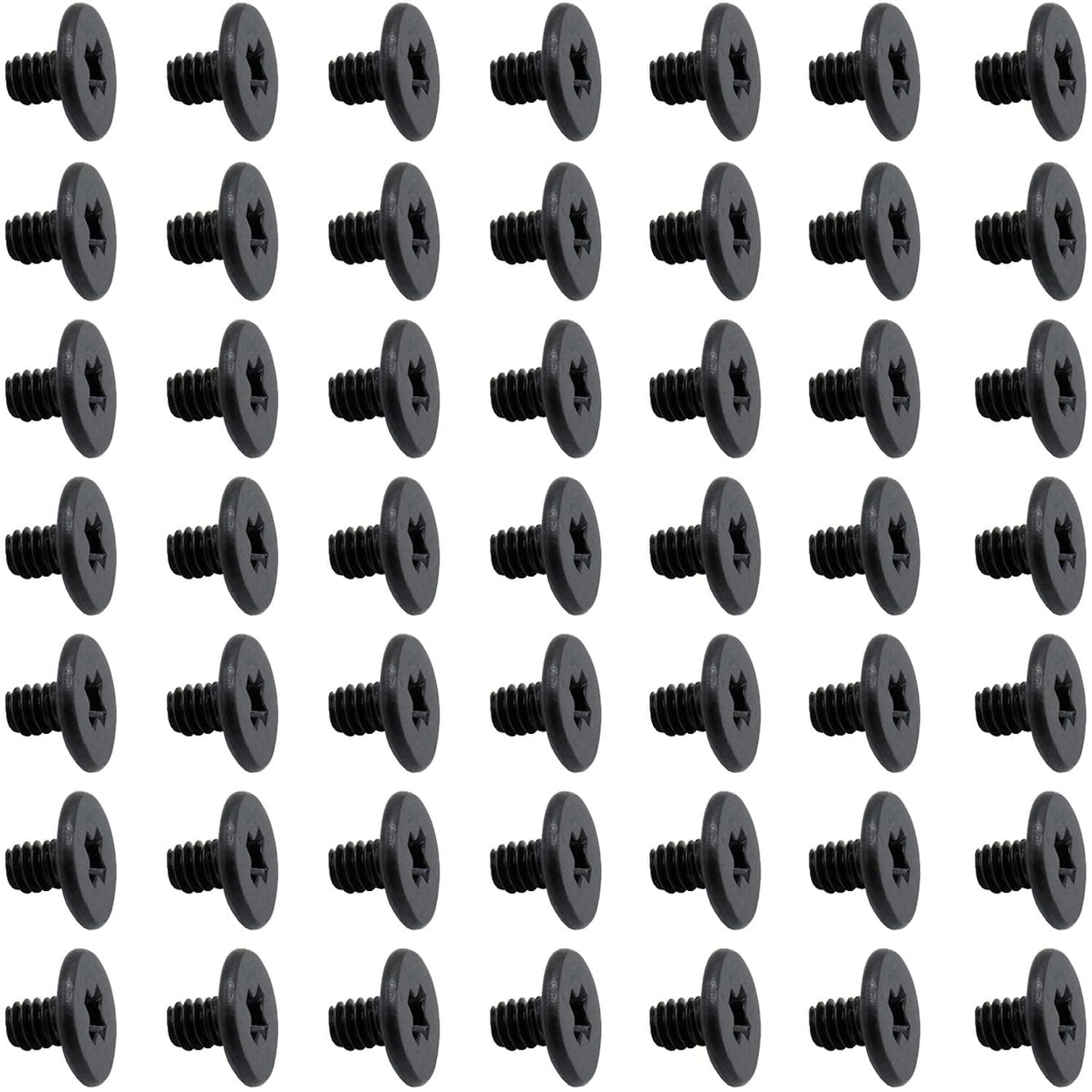 50pcs NVMe M.2 SSD Mounting Screws,Stainless Flat Phillips Head HDD M2 x 3mm Screw for Computer PC Laptop Case WLAN Card Cooling Fan I/O Board,M2*3mm