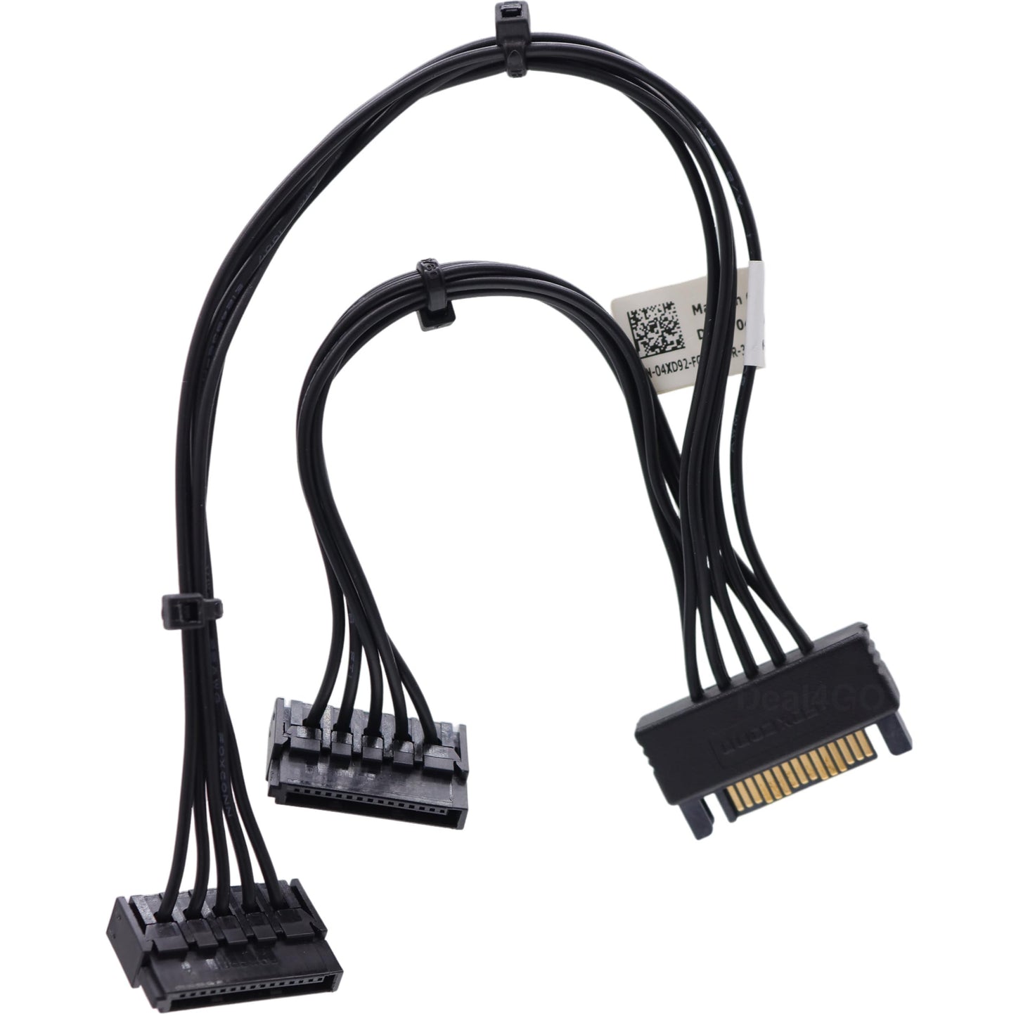 Deal4GO SATA Power Hard Drive HDD Cable 4XD92 replacement for Dell XPS 8940 8950 OptiPlex 7000 7010 Precision 3640 3650 MT Tower Desktop, Black