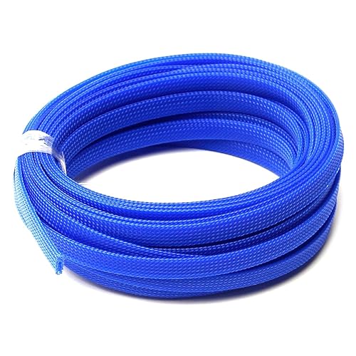Othmro 32.8ft Length Expandable PET Flexible Braided Cable Sleeves 0.39in Width Wire Loom Sleeving and Organizers Flexible Wire Mesh Sleeves for TV