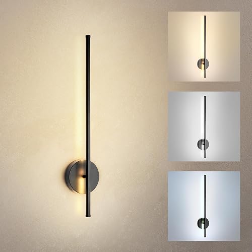 ASD LED 24" Linear Tube Wall Sconce, Modern Bathroom Light Bar | 3CCT, 360° Rotatable, Dimmable, ETL Listed | 8W 420LM 3000-5000K 100-277V | Bedroom
