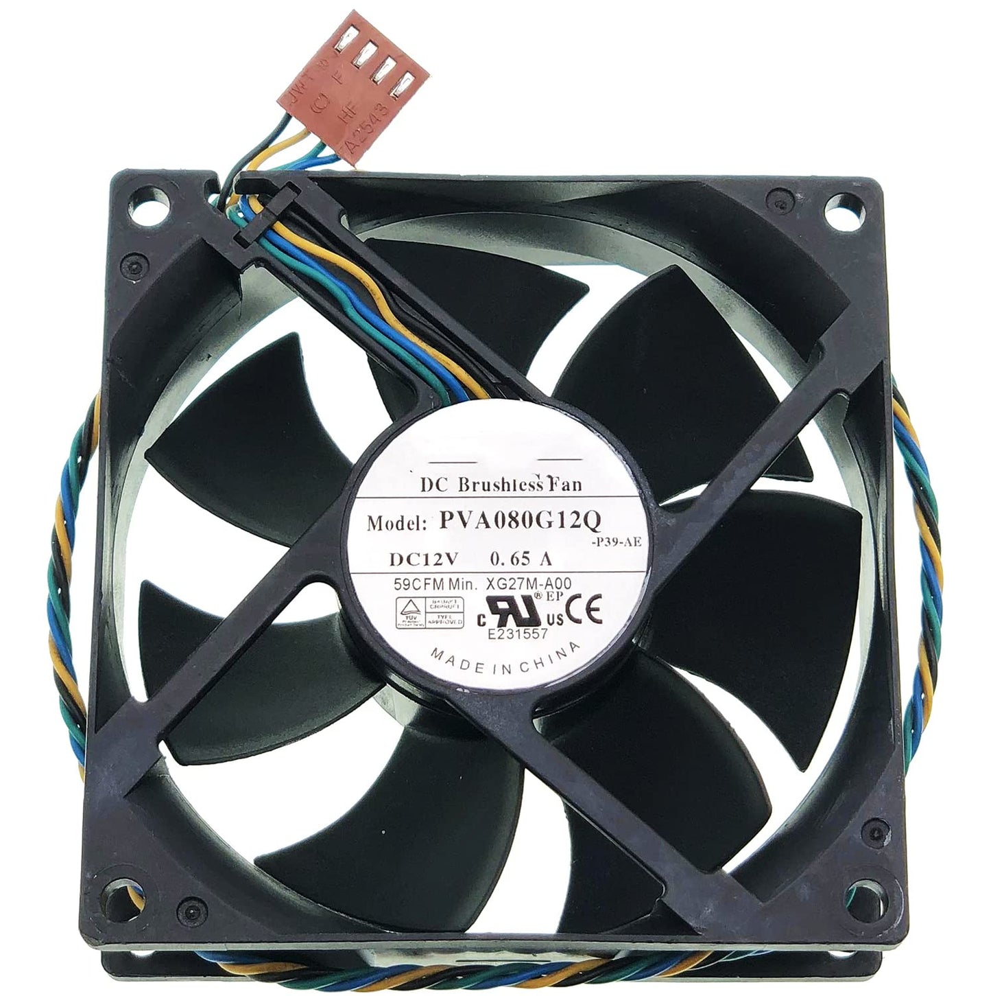 for PVA080G12Q Foxconn 80mm Fan12V 0.65A PWM Temperature Control Super air Volume Fan 4-Wire CPU Cooling Fan