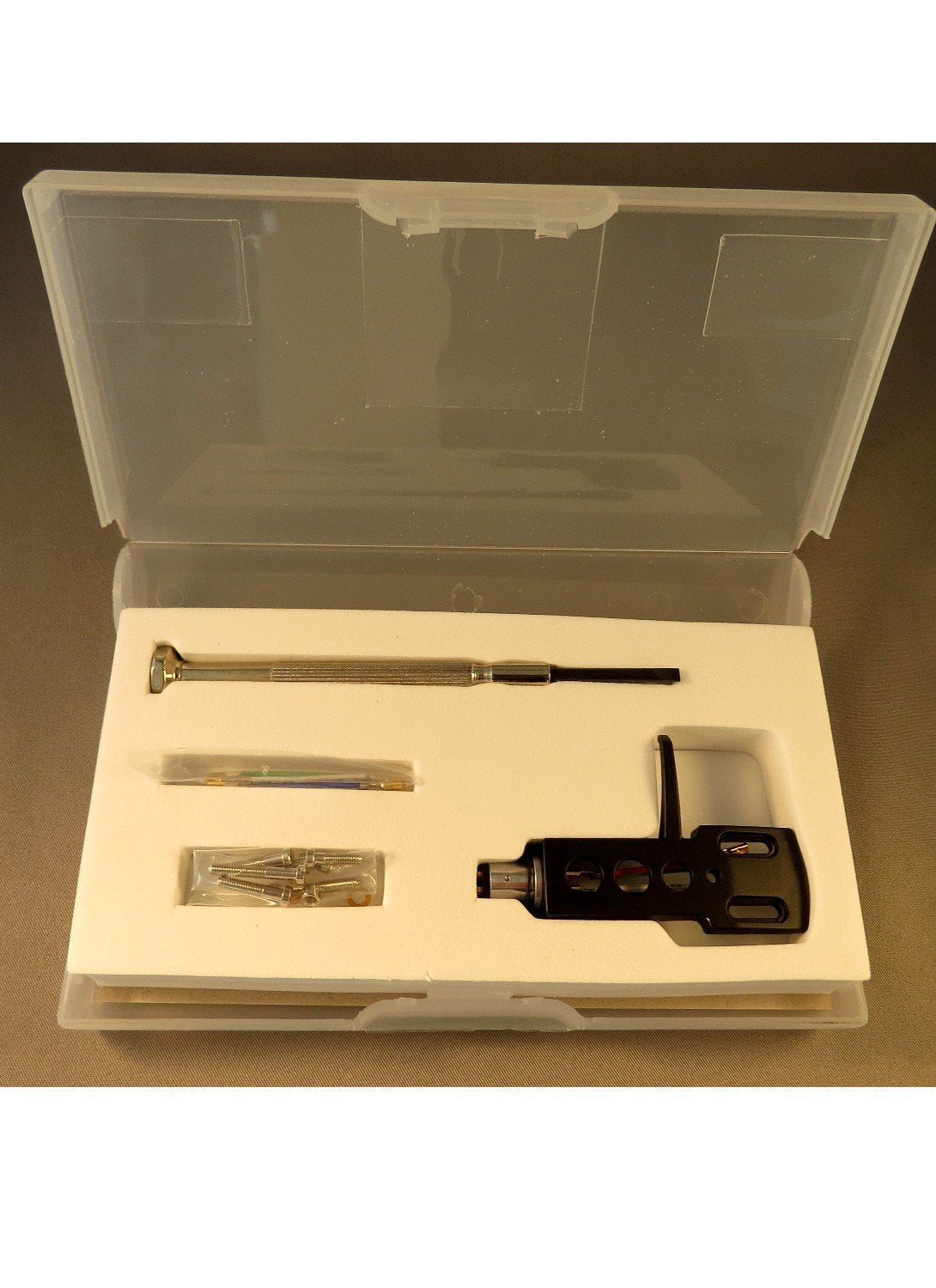 Turntable Headshell OFC Phono Cartridge Leads Mounting Hardware Kit Black Technics