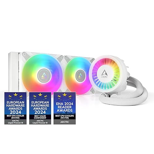 ARCTIC Liquid Freezer III 240 A-RGB - CPU AIO Water Cooler, Water Cooling PC, Intel & AMD, Efficient PWM-Controlled Pump, Fan: 200-2000 RPM, LGA1851