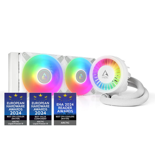 ARCTIC Liquid Freezer III 240 A-RGB - CPU AIO Water Cooler, Water Cooling PC, Intel & AMD, Efficient PWM-Controlled Pump, Fan: 200-2000 RPM, LGA1851