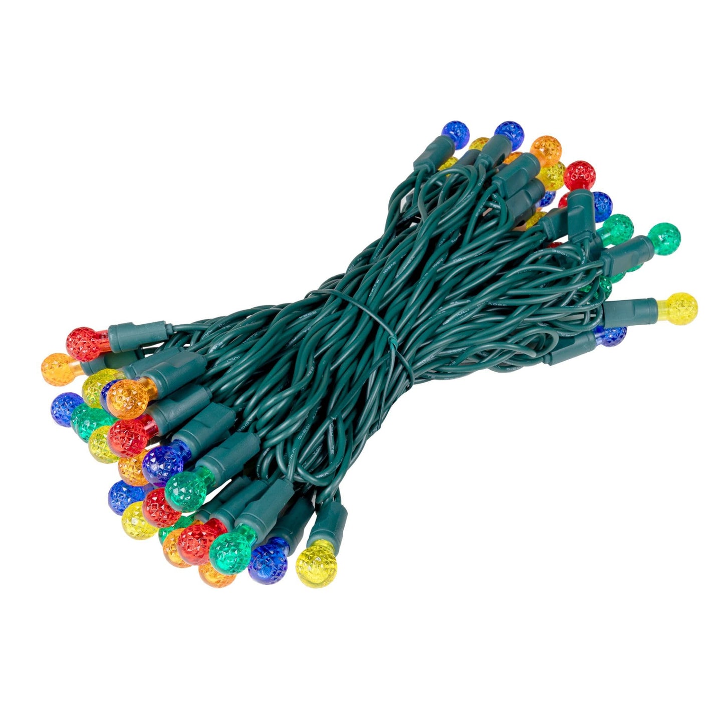 Novelty Lights 25FT 50 LED G12 Christmas String Lights, Tree Lights Indoor Outdoor Commercial Grade LED Mini Light Set with 40,000 Hours Rating