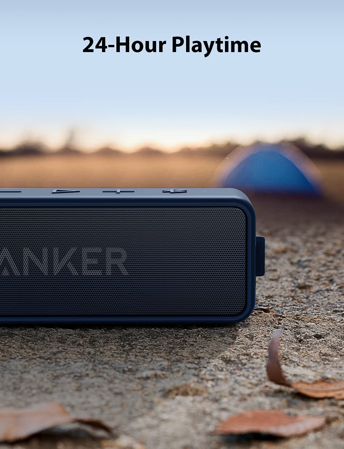 Soundcore Anker 2 12W Portable Wireless Bluetooth Speaker, Better Bass, IPX7 Water Resistant and Built-in Mic, 24-Hour Playtime, 66 ft Bluetooth