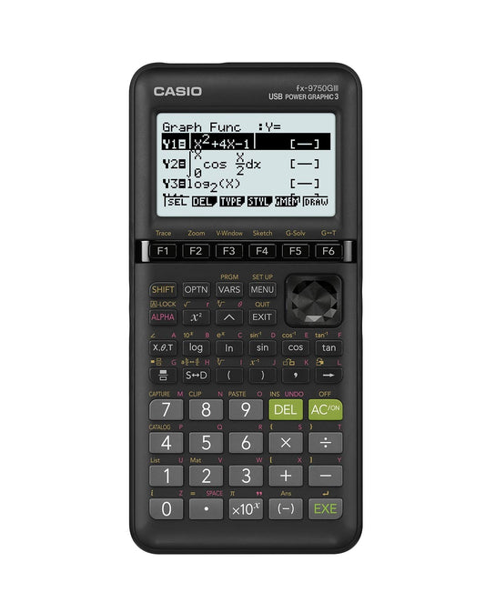 Casio fx-9750GIII Black Graphing Calculator, Small