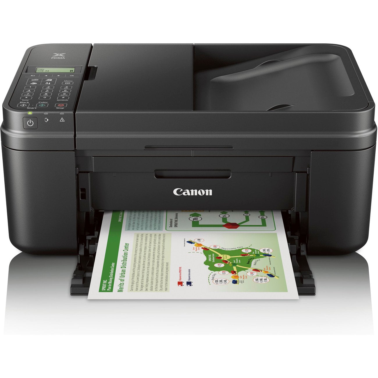Canon PIXMA MX492 Wireless Office All-in-One Inkjet Printer Bundle PG-245XL Black Cartridge Fine Ink Cartridge