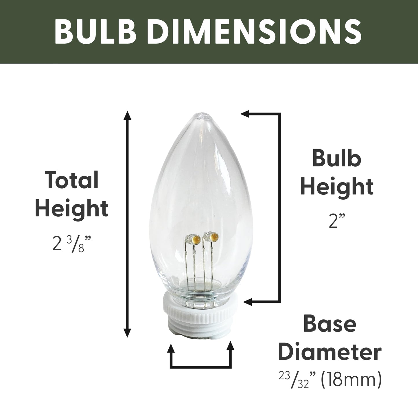 612 Vermont Plastic Shatterproof Ultra-Bright LED Window Candle