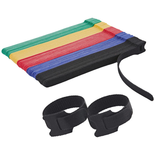 NBTORCH 100 PCS Reusable Cable Ties with Hook and Loop, Multi-purpose Adjustable 8 Inch Cable Management Wire Ties Cable Straps for Organizing Home