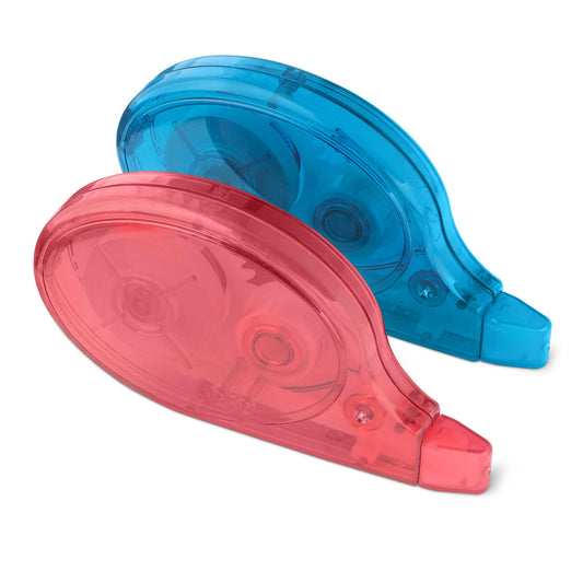 Amazon Basics White-Out Correction Tape with Dispenser, 39.3ft, 2-Pack, Tear-Resistant Tape for Office or School Supplies