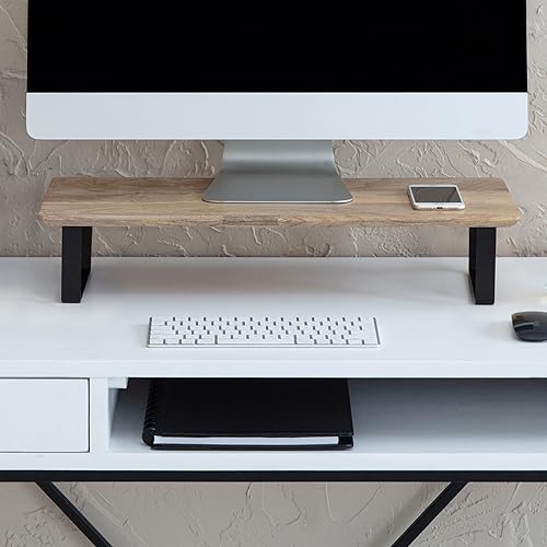 Anji Mountain Monitor Stand - Desktop Organizer & Laptop Riser, Ergonomic Monitor Riser, Space-Saving Monitor Stand for Desk, Durable Construction