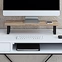 Anji Mountain Monitor Stand - Desktop Organizer & Laptop Riser, Ergonomic Monitor Riser, Space-Saving Monitor Stand for Desk, Durable Construction
