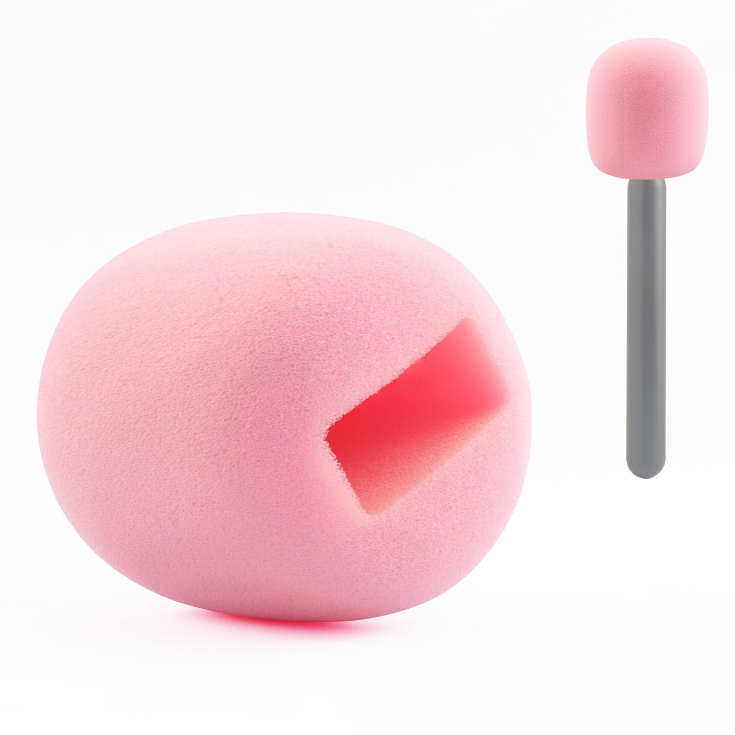 JCMOYUTY Pop Filter for DJI Mic 1 2 / DJI Pocket 2 / Pocket 3 / Rode Wireless Microphone Handheld Holder Stand Pink Windscreen
