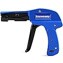 Cable Tie Gun,Knoweasy Fastening Cable Tie Tool,Die-Cast Steel Flush Cut Zip Tie Tool with Steel Handle for Nylon Cable,7 Inches Length Zip Tie Gun