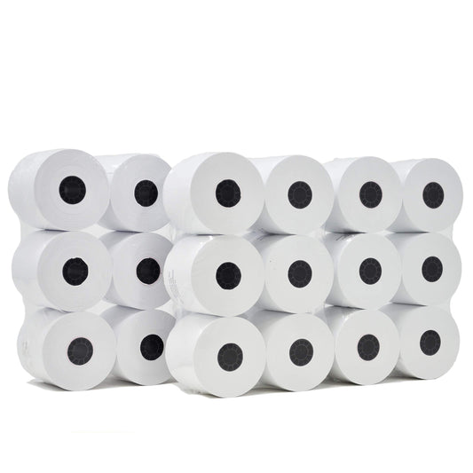 (36 Rolls) Adding Machine/Calculator Roll, 2-1/4" x 150 ft, White Printing Calculator Tape