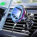 for MagSafe Car Mount Charger, TEC & Fan Dual Cooling Magnetic Wireless Car Charger, Strong Magnet 15W Fast Charging Air Vent Car Phone Holder Bracket