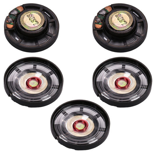 Fielect 5Pcs DIY Magnetic Speaker 0.25W 8 Ohm 29mm Diameter Round Shape Replacement Loudspeaker