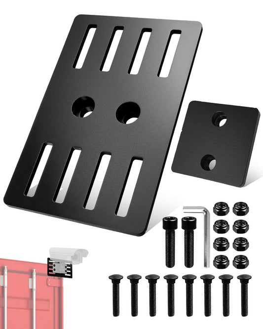 Outdoor Camera Mounting Platform for Shipping Containers - Heavy Duty Steel Bracket, No-Drill Installation, Adjustable Rail System - Adjustable Rails