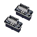YSIUENG USB 3.2 Gen 1 to Gen 2 Header Adapter [2-Pack] - Vertical USB 3.1 Type-E Key-A to USB 3.0 20 Pin Converter for Type-C Motherboard (Up…