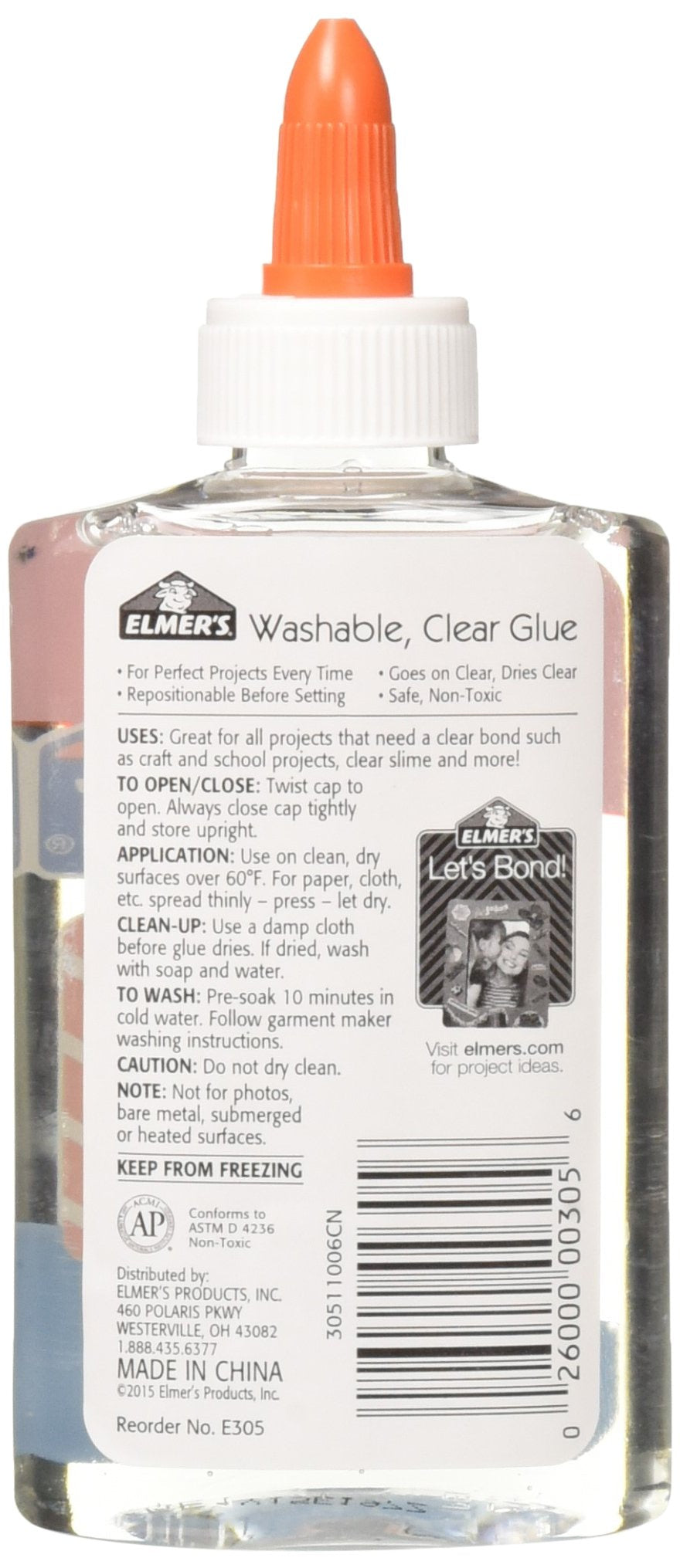 Elmer's washable clear glue 4 count