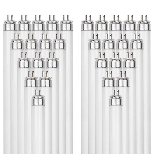 Sunlite F54T5/850/HO 4 Foot T5 Linear Fluorescent Lamp, 54 Watts, 5000 Lumens, 5000K Daylight, Miniature G5 Bi-Pin Base, ROHS Compliant, High