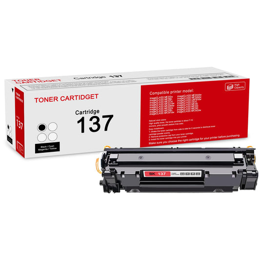 1 Pack 137 9435B001 Black Toner Cartridge: Compatible CRG 137 9435B001 Replacement for Canon imageCLASS MF212w MF216n MF229dw MF232w MF236n MF247dw