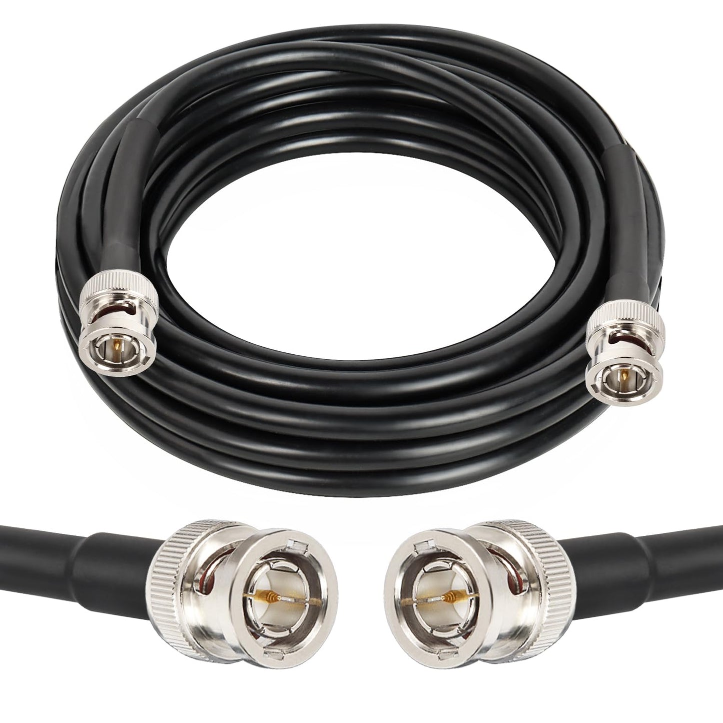 XRDS -RF 12G SDI Cables 15FT, SDI Video Cable 3G/6G/12G 75ohm BNC Male Cable Supports HD-SDI/3G/6G-SDI/4K/8K for Video Security Camera SDI Converter