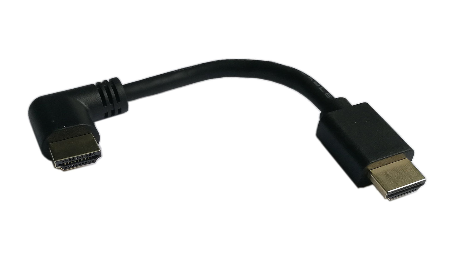 zdyCGTime 5 Inch HDMI Left Angle 90 Degree Vertical Right Cable -Supports 4K@60Hz, High Speed, HDMI 2.0 Ready - UHD, Ethernet & Audio Return - Video